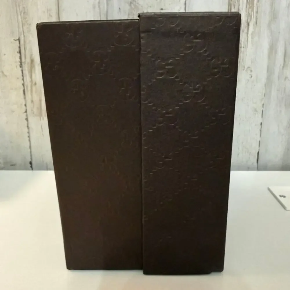 Gucci Firenze 1921 Embossed Brown Monogram Gift Presentation Box w/ Lid